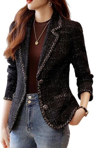 سترات تويد رائعة للنساء، سترات كاجوال أنيقة للعمل، ملابس احترافية أنيقة in Kuwait