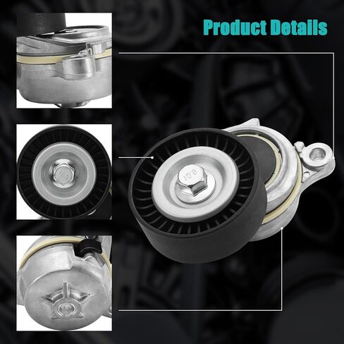 مجموعة شداد الحزام BR3E6B209ED مع بكرة (3.5L 3.7L V6) لسيارة Ford Expedition 2015-2017، F-150 Mustang 2011-2017، Transit-150 250 350 350 HD 2015-2018، لسيارة Lincoln Navigator 2015-2017 39221 in Saudi Arabia