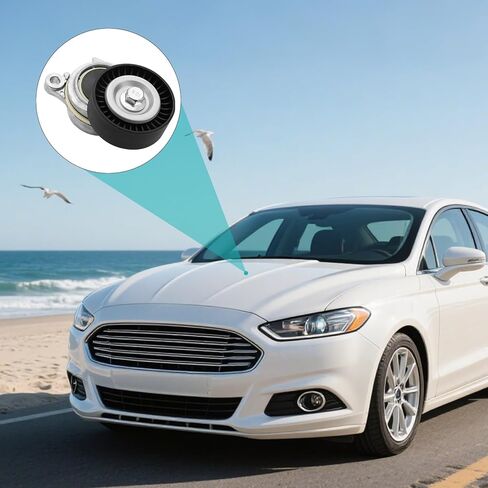 مجموعة شداد الحزام BR3E6B209ED مع بكرة (3.5L 3.7L V6) لسيارة Ford Expedition 2015-2017، F-150 Mustang 2011-2017، Transit-150 250 350 350 HD 2015-2018، لسيارة Lincoln Navigator 2015-2017 39221 in Saudi Arabia