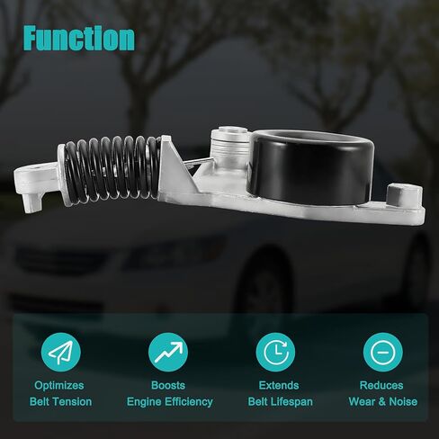مجموعة شداد الحزام 38453 مع بكرة (2.4L L4) لسيارة Toyota Camry 2007-2009، Corolla 2009-2012، Matrix 2009-2013، RAV4 2006-2008، Solara 2008، For Scion xB 2008-2015 166200H020 1662028060 49396 in Saudi Arabia