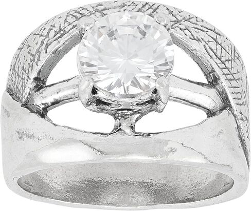 Silpada 'Full Appeal' Sterling Silver White Cubic Zirconia Ring in Saudi Arabia