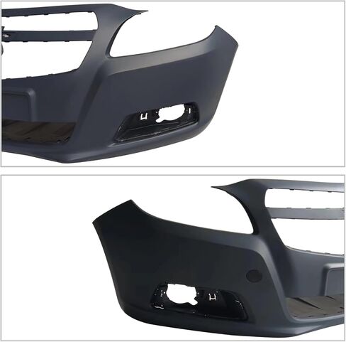 MGWILL Front Bumper Cover Kit Compatible with 2013 Chevy Malibu LT, LTZ, LS, Eco W/Upper Grill Center Lower Grille, W/O Sensor Holes - 4 Piece Set in Saudi Arabia