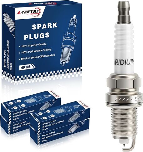 Iridium Spark Plugs 4 Pack 97932 IZFR5L11 Compatible with Dodge Avenger Journey Caliber 2.4 2008 2009 2010, Chrysler 200 2.4L 2011 2012 2013 2014 & Sebring 2009 2010, Jeep Compass Patriot 2016 2017 in Saudi Arabia