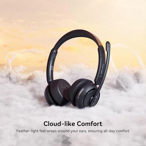 LEVN Headset with Mic, USB Headset with Microphone for PC, Headset with Microphone for Pc with Noise Canceling Microphone for Laptop, USB Headset for Work from Home/Call Center/Open Office in Kuwait