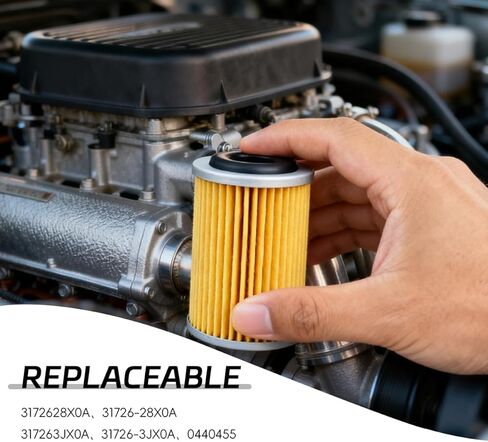 Automatic Transmission Filter Kit Compatible with Infiniti Sentra Nissan Replacement Oil Filters with Gasket, Solution Gear Shifting Delay Replace# 0440455 in Kuwait