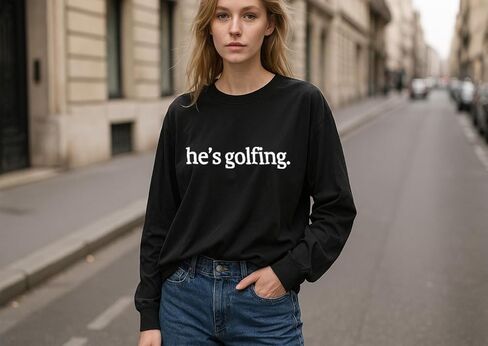 سويت شيرت جولف من Hes، قمصان جولف للنساء من زوجة لاعب الجولف، قمصان بأكمام طويلة للجنسين in Kuwait