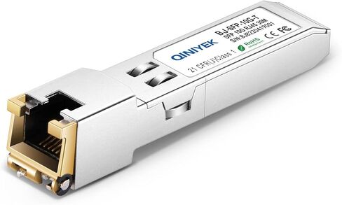 SFP to RJ45 Copper Module, 10Gbase-T SFP+ Copper Ethernet Gbic Compatible for Cisco,Meraki,Ubiquiti,D/TP Link,Supermicro,Netgear,Broadcom, CAT.6a/CAT7 Cable; 30m in Saudi Arabia