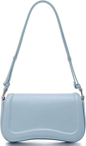 حقيبة كتف GEMIU للنساء محفظة كروس من الجلد النباتي مع سحاب صغير بمقبض هوبو حقيبة يد صغيرة ريترو in Kuwait