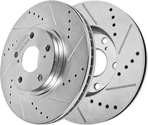 دوارات الفرامل الأمامية ALLCOMBO 10.83 بوصة لـ 1992-2002 2003 2004 2005 2006 Toyota Camry، 1995-2004 Avalon، 1998-2003 Sienna، 1999-2003 Solara، 1992-2001 Lexus ES300 استبدال الفرامل المشقوقة 31050 in Saudi Arabia