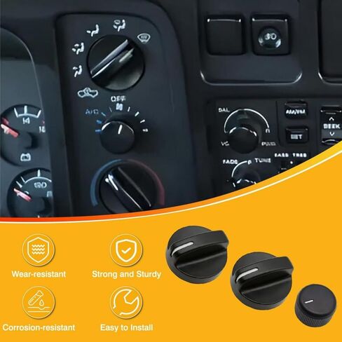 Replacement Car HVAC Heater Control Switch Knob Set for Dodge Ram 1500 2500 3500 1994-1997 in Saudi Arabia