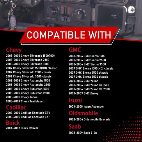 599-210XD A/C سخان التحكم في المناخ لوحة وحدة التبديل متوافقة مع 2003-2009 تشيفي سيلفرادو أفالانش سوبربان جي إم سي سييرا يوكون كاديلاك إسكاليد يستبدل 10370033 15022101 21997350 in Kuwait