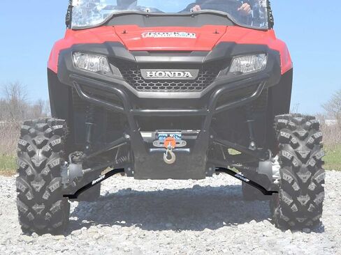 SuperATV High Clearance A-Arms Compatible with 2014+ Honda Pioneer 700/700-4 | Black | Made with 1 inch Tubing | Unique Bend Design Adds 2 inches of Ground Clearance in Saudi Arabia