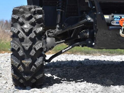 SuperATV High Clearance A-Arms Compatible with 2014+ Honda Pioneer 700/700-4 | Black | Made with 1 inch Tubing | Unique Bend Design Adds 2 inches of Ground Clearance in Saudi Arabia