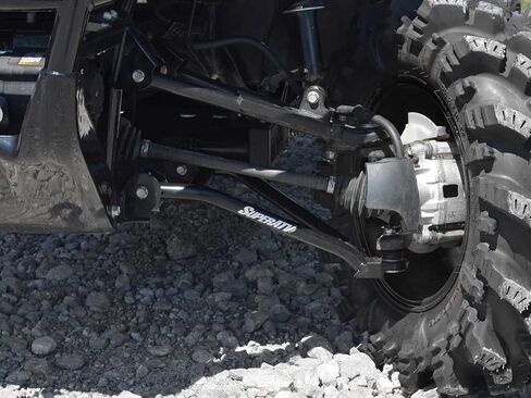 SuperATV High Clearance A-Arms Compatible with 2014+ Honda Pioneer 700/700-4 | Black | Made with 1 inch Tubing | Unique Bend Design Adds 2 inches of Ground Clearance in Saudi Arabia