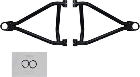 SuperATV High Clearance A-Arms Compatible with 2014+ Honda Pioneer 700/700-4 | Black | Made with 1 inch Tubing | Unique Bend Design Adds 2 inches of Ground Clearance in Saudi Arabia