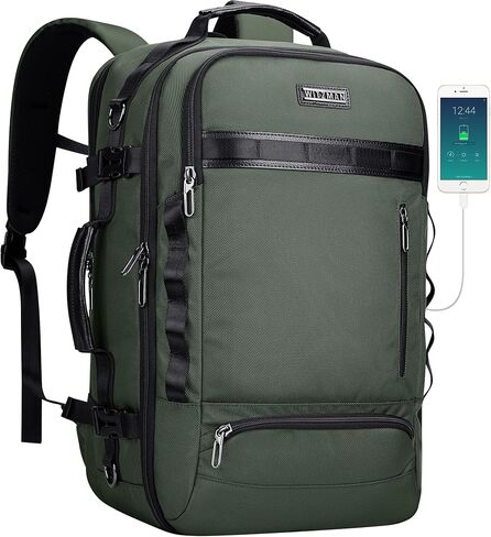 WITZMAN Travel Backpack for Men Laptop Backpack Fit 16 inch Carry-on Bag Airline Approved for Work Traveling(B746 Black) in Saudi Arabia