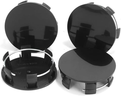 4 Pack Wheel Center Caps Kit for Mustang F150 Focus Contour, OD 65 mm / 2.56 inch ID 59 mm / 2.32 inch Hub Caps, Snap-in Replaces 2M5Z-1130-AA Black ABS-Plastic Rim Covers in Saudi Arabia
