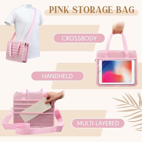 Ministry Tract Holder with Detachable Shoulder Strap, Magazine and Missionary Bag with Interlayer Service Bag for Magazines and Brochure Bible Water Cup Umbrella in Saudi Arabia
