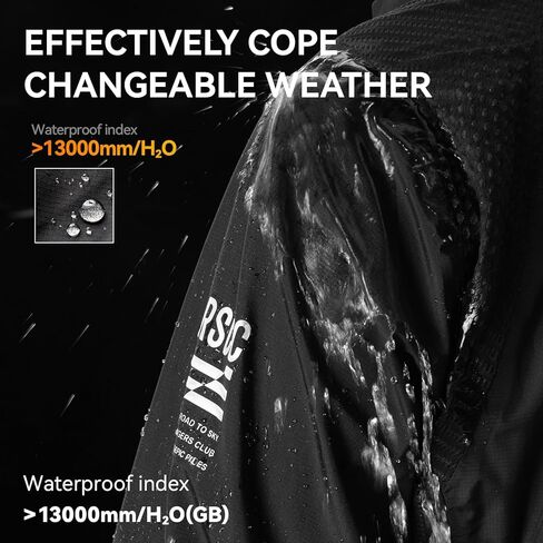 ROCKBROS Men's Cycling Rain Jacket Waterproof Running Bike Windbreaker Lightweight Jacket for Outdoor Sports in Saudi Arabia