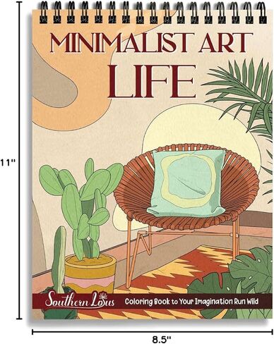 كتاب تلوين للبالغين من الفن البسيط للحياة الحلزونية من ساوث لوتس - اكتشف التلوين الواعي مع الأنماط المجردة. البساطة والإبداع الفني مع تصاميم فريدة غير محددة. استرخاء in Kuwait
