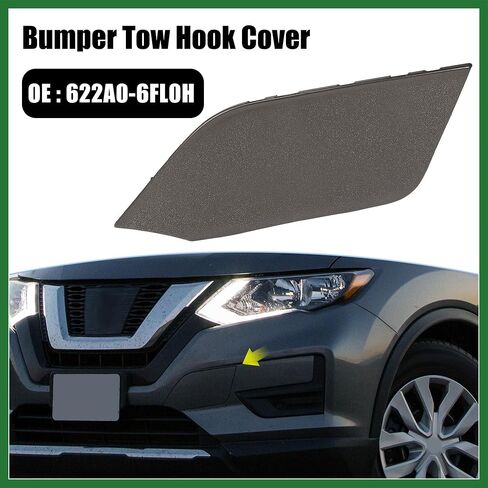 Motoforti رمادي بني المصد الأمامي سحب هوك سحب غطاء العين غطاء مقطورة استبدال 622A0-6FL0H لنيسان روغ 2017 2018 2019 2020 طويل الأمد in Kuwait