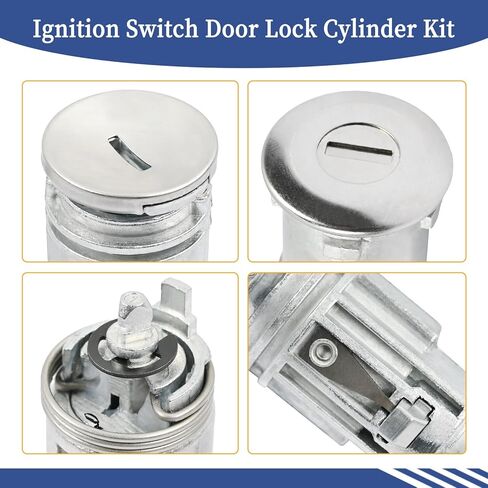 5003843AA Ignition Starter Switch Door Lock Cylinder Set w/Two Keys Compatible with Jeep Wrangler TJ 2002 2003 2004 2005 2006 Replace 68001713AA 5003843AB 4864651 in Saudi Arabia