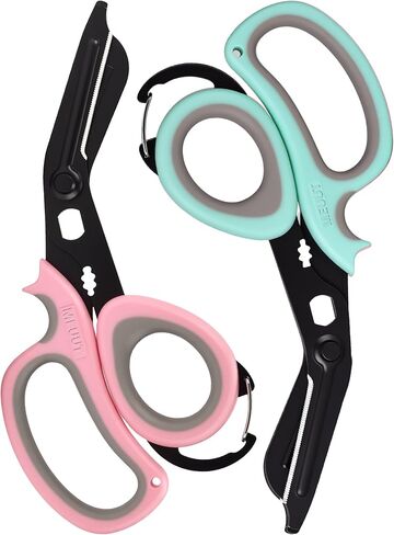 MEUUT 2 PCS All Purpose Scissor –7.5in Multi-Purpose Utility Scissors for Kitchen, Crafts, Camp, Emergency & Industrial Use Heavy Duty Stainless Steel with Micro-Serrated Blade for Left and Right Hand in Saudi Arabia