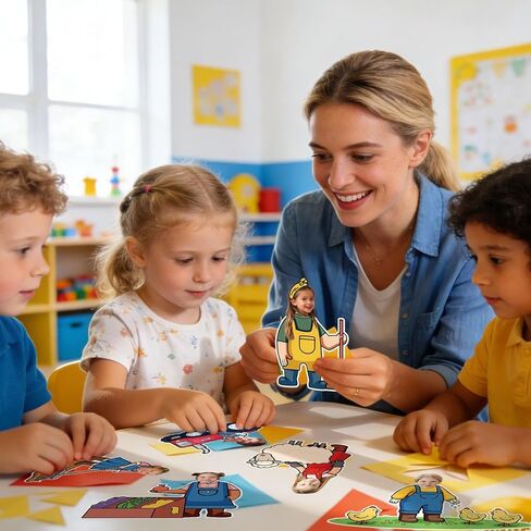 90 Pcs Farmer DIY Cutouts Farm Cut-Outs Funny Farmhouse Life Paper Cutting with 150 Pcs Glue Points for Crafts Party Classroom Bulletin Board Photo in Saudi Arabia