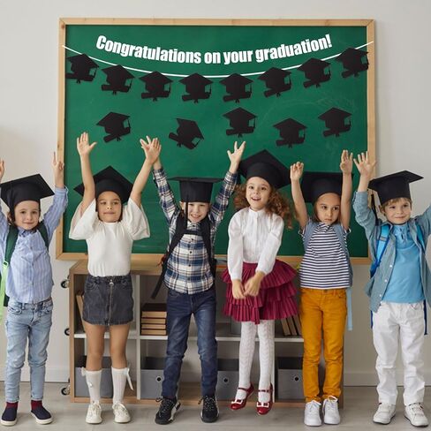 MixTeach 200 Pcs Grad Caps Cutouts 3.94" Paper Graduation Cap with Diploma Shapes Die Cut Class of 2026 Graduation Party Decorations Hat Cutouts for High School College Party Supplies in Saudi Arabia