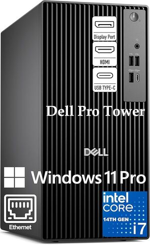 كمبيوتر سطح المكتب Dell OptiPlex 7000 Tower Business، الجيل الثاني عشر Intel 12-Core i7-12700 إلى 4.9 جيجا هرتز، ذاكرة وصول عشوائي DDR5 سعة 64 جيجا بايت، محرك أقراص PCIe SSD سعة 4 تيرابايت، محول WiFi، إيثرنت، لوحة مفاتيح وماوس، Windows 11 Pro in Saudi Arabia