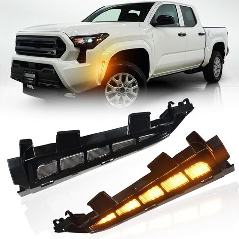 LED Front Wheel Arches Side Marker Light Sequential Turn Signal Lamp Fit for Toyota Tacoma 2024 2025 2026,Replacement Front Fender Flares OEM Trim Upgrade DRL Kit(Only Fit SR SR 5 Model) in Saudi Arabia