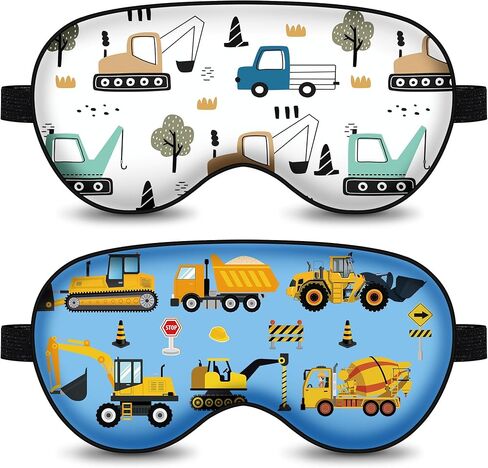 2 Pack Christmas Eye Mask for Boys and Girls, Sleeping Mask for Kids Eye Blindfold for Christmas, Santa Snowman Adjustable Cute Eyemask for Children Family Christmas Party Present in Saudi Arabia