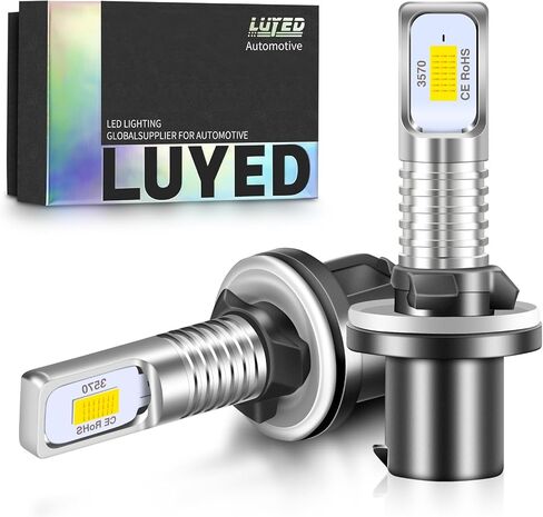 LUYED Newest 880 Led Fog Light Bulbs,6500K Xenon White Extremely Bright 886 890 892 893 Led Bulb Replacement Fog Lights,Plug and Play,Pack of 2 in Kuwait