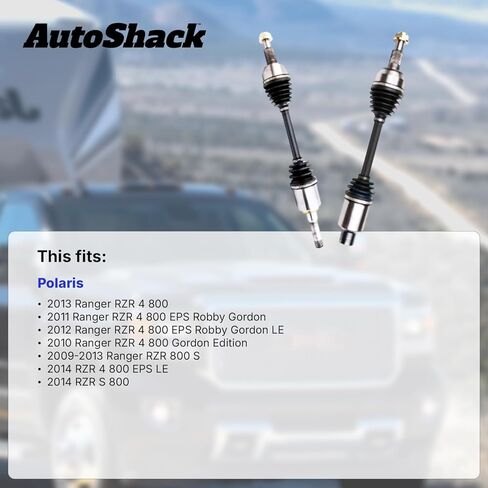 استبدال مجموعة عمود المحور الخلفي ATV من AutoShack لـ 2009-2013 Polaris Ranger RZR 800 S 2014 Polaris RZR S 800 2-PC in Saudi Arabia