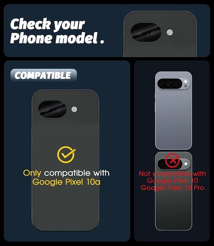 Orzero (3 Pack) Camera Lens Protector Compatible for Google Pixel 8a, Tempered Glass 9 Hardness High Definition Anti-Scratch Bubble-Free in Saudi Arabia