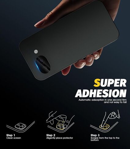 Orzero (3 Pack) Camera Lens Protector Compatible for Google Pixel 8a, Tempered Glass 9 Hardness High Definition Anti-Scratch Bubble-Free in Saudi Arabia