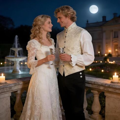 سترة Tudor Nobleman الأصلية لعصر النهضة Faire Brocade للرجال زي هنري التاريخي المزدوج القابل للتعديل in Kuwait