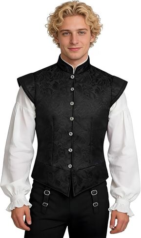 سترة Tudor Nobleman الأصلية لعصر النهضة Faire Brocade للرجال زي هنري التاريخي المزدوج القابل للتعديل in Kuwait