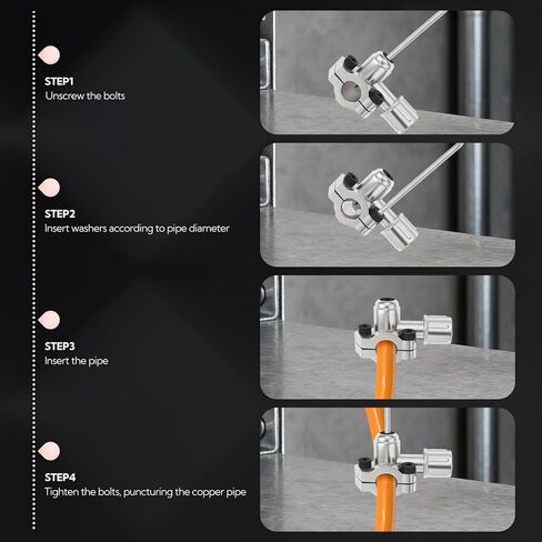 5 قطع BPV-31 مجموعات صمامات الثقب، صمام ثقب لنظام التيار المتردد 1/4,5/16,3/8 أنابيب in Kuwait