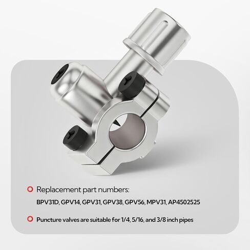 5 قطع BPV-31 مجموعات صمامات الثقب، صمام ثقب لنظام التيار المتردد 1/4,5/16,3/8 أنابيب in Kuwait