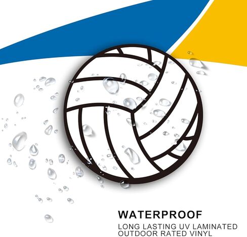 Volleyball Magnet Car Decal - 5 Inch - Automotive Magnet for Cars, Trucks, SUVs- Any Magnetic Surface - A Display by Volleyball Enthusiasts in Saudi Arabia