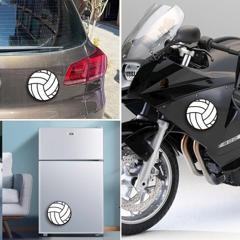 Volleyball Magnet Car Decal - 5 Inch - Automotive Magnet for Cars, Trucks, SUVs- Any Magnetic Surface - A Display by Volleyball Enthusiasts in Saudi Arabia