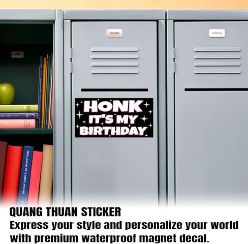 Magnet Honk It's My Birthday Car Magnet Decal Humorous Magnetic Bumper Sticker for Refrigerators Cars 7.5x3.75in in Saudi Arabia