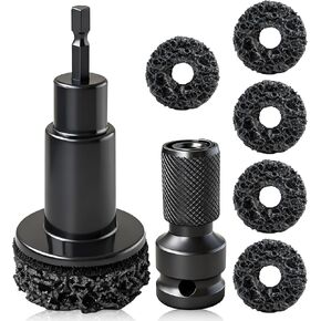 مجموعة أدوات تنظيف محور العجلة، منظف مسامير العجلة، مجموعة أدوات إعادة سطح محور العجلة، 5 رؤوس تنظيف، تنظيف محور العجلة لسيارات الركاب والشاحنات in Kuwait