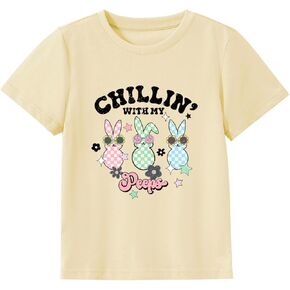 أطفال عيد الفصح قميص الأولاد عيد الفصح الزي طفل الأطفال البيض هانت الزي ملابس الربيع قميص 2-7T in Kuwait