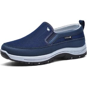 أحذية مشي كاجوال سهلة الارتداء للرجال خفيفة الوزن قابلة للتنفس في الهواء الطلق غير قابلة للانزلاق أحذية المشي لمسافات طويلة مريحة ونعل مسطح أحذية بدون كعب مسطحة أحذية القوارب in Kuwait