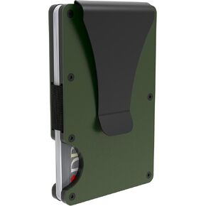 Minimalist Wallet for Men,Metal Money Clip Slim Wallet,RFID Blocking Credit Card Holder (Carbon Fiber Black) in Saudi Arabia