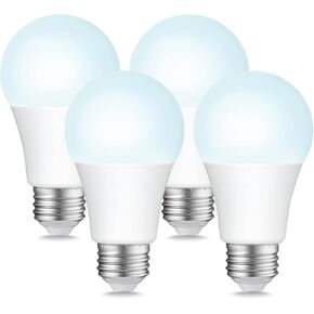 Sigalux A19 60W Equivalent LED Bulbs, Soft White 2700K 750LM, Non-Dimmable E26 Base LED Light Bulbs, Energy Efficient 8.5W, 10000 Hour Lifespan for Home Lighting, 4 Pack in Kuwait