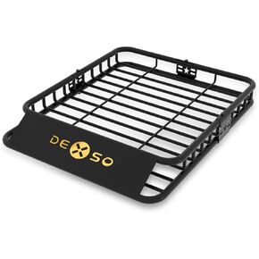 51" X 36" Universal Roof Rack Cargo Basket, 200 Lbs Capacity Rooftop Luggage Rack for SUV, Car & Truck, Heavy-Duty Roof Rack Accessories Carrier in Kuwait