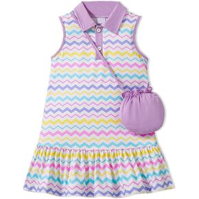 فساتين الفتيات الصغيرات فساتين الشمس للأطفال الصغار مقاس 2-8 سنوات ملابس الربيع ملابس الصيف ملابس اللعب الرياضية فستان + حقيبة in Kuwait